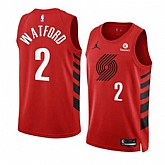 Men's Portland Trail Blazers #2 Trendon Watford 2022-23 Red Statement Edition Swingman Stitched Basketball Jersey Dzhi,baseball caps,new era cap wholesale,wholesale hats